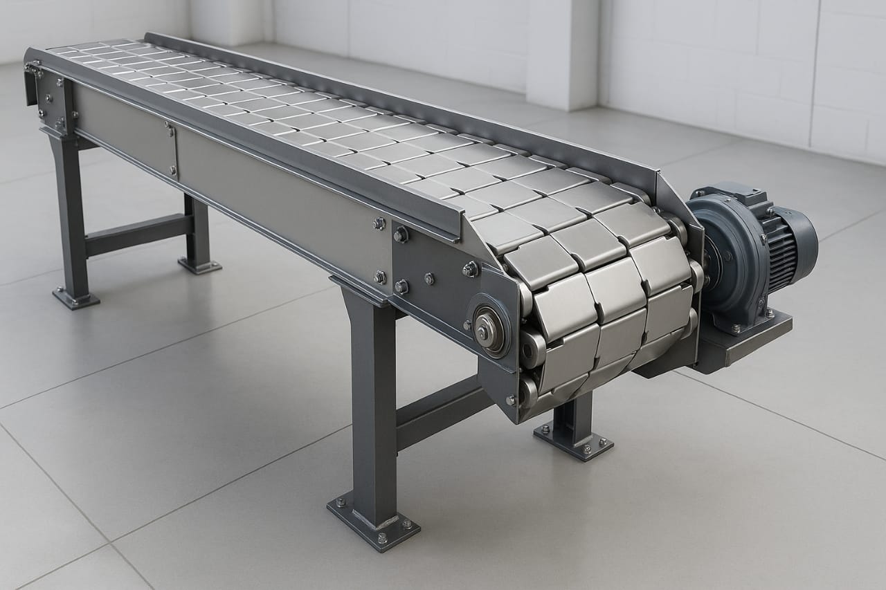 SS/MS Slat Belt Conveyors